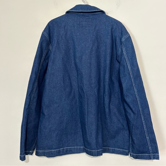Sandro Denim Blue Work Jacket SIZE XXL - Picture 7 of 7